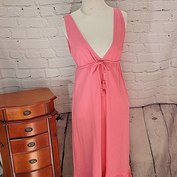 J. Crew Low V Neck Waist Tie Summer Dress - Picture 2 of 10